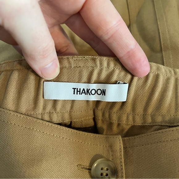 THAKOON Straight Cargo Twill Carpenter Trouser Pants - Picture 12 of 14